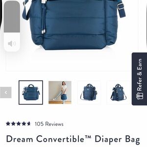 Itzy Ritzy Dream Convertible Diaper Bag - blue